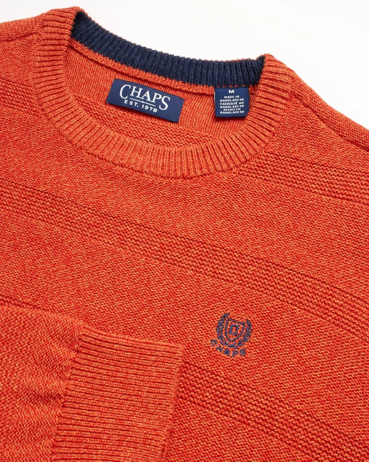 Chaps Men's Sweater - Heavyweight Classic Fit Knitted Cotton Crewneck Pullover Sweater for Men (Sizes: S-2XL)