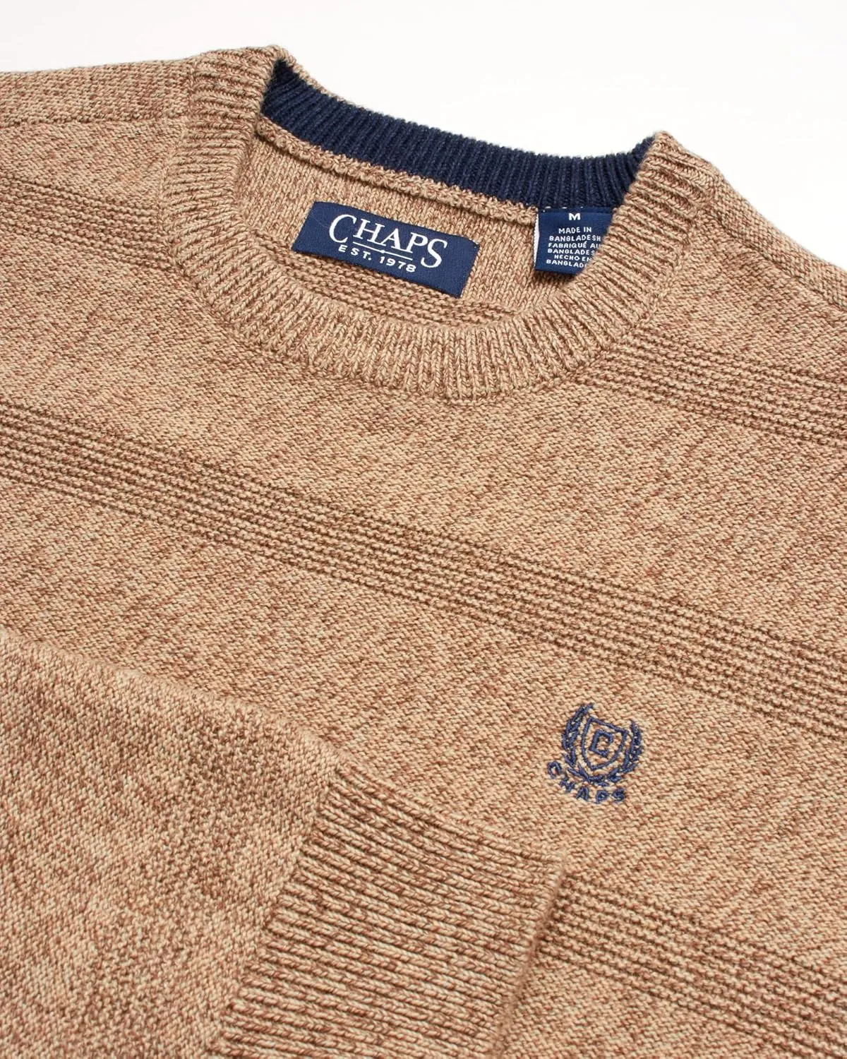 Chaps Men's Sweater - Heavyweight Classic Fit Knitted Cotton Crewneck Pullover Sweater for Men (Sizes: S-2XL)