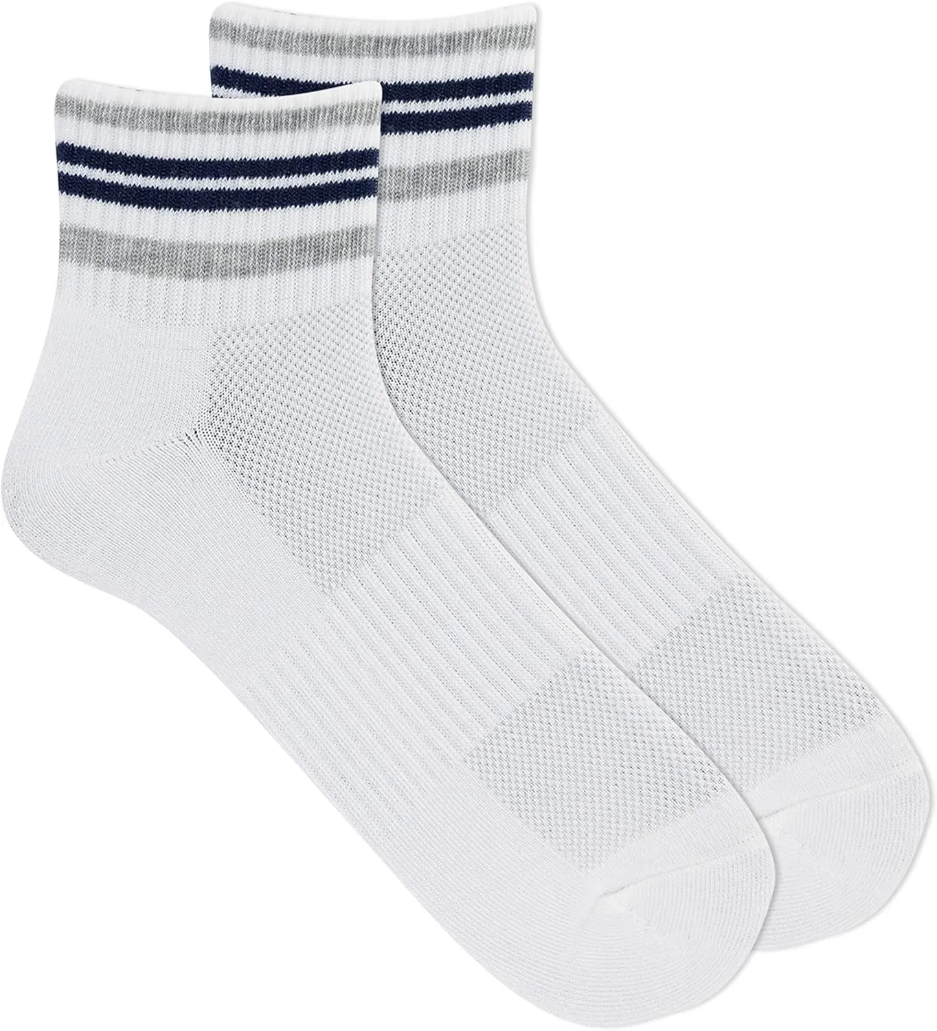 Chaps Sport Cushioned Repreve Athletic Socks-6 Pair Pack-Breathable Front Mesh and Arch Support, Men's Shoe Size: 6-12