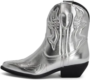 Chariot & Co -Susan- Womens Cowboy Cowgirl Western Ankle Booties Pointed Toe Boots