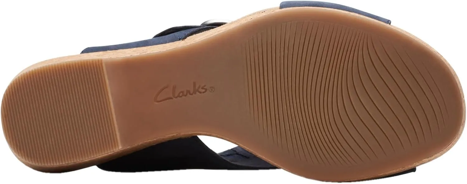 Clarks Womens Cork Slingback Sandals