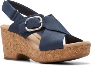 Clarks Womens Cork Slingback Sandals