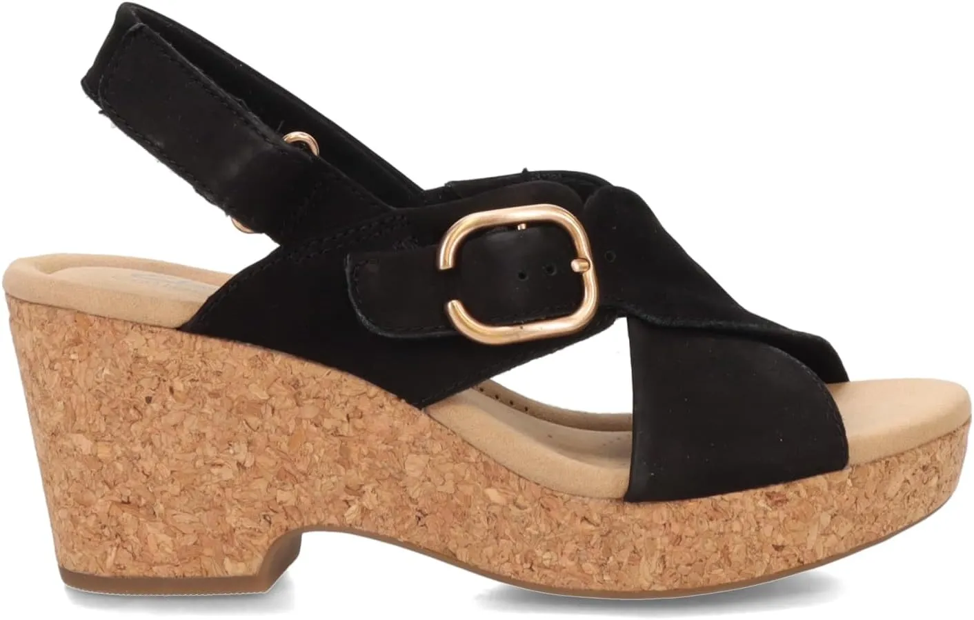 Clarks Womens Cork Slingback Sandals