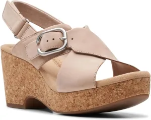 Clarks Womens Cork Slingback Sandals