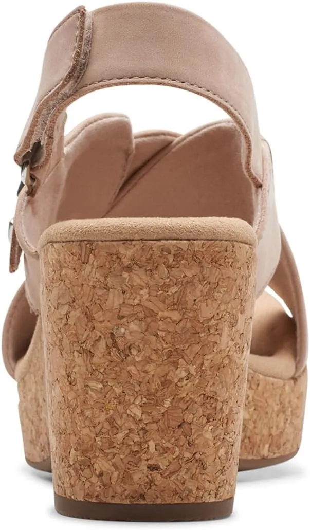 Clarks Womens Cork Slingback Sandals