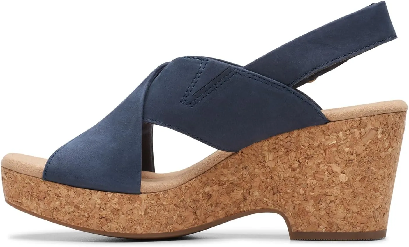 Clarks Womens Cork Slingback Sandals