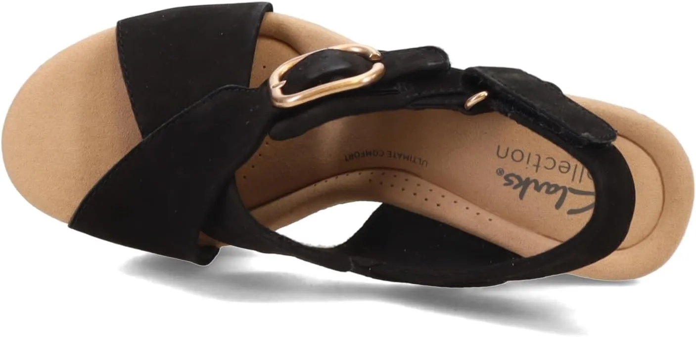Clarks Womens Cork Slingback Sandals