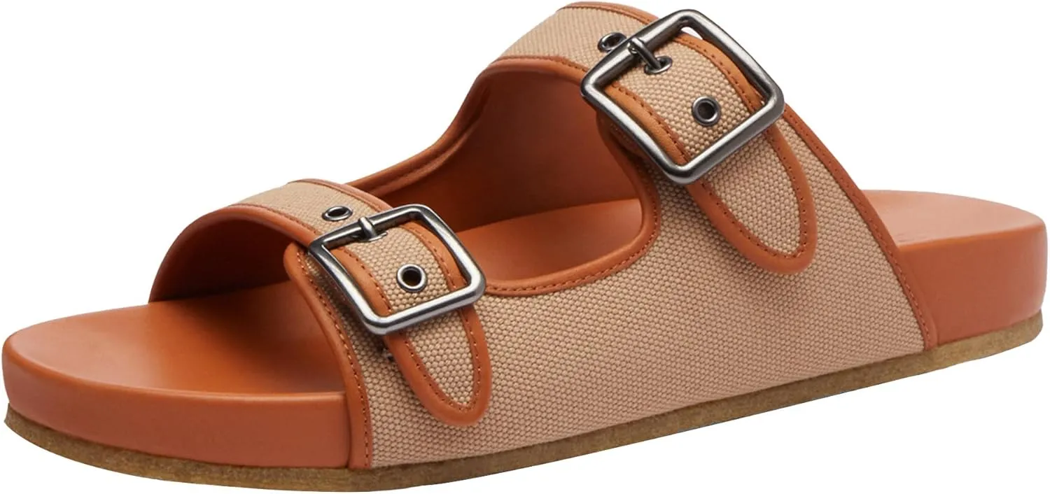 Coach Men's Canvas Buckle Strap Sandal