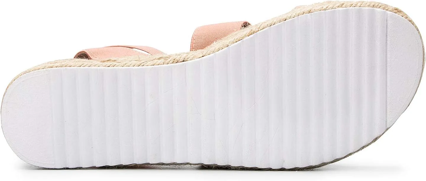 COASIS Women's Open Toe Platform Espadrilles Wedge Sandals with Ankle Strap Summer Casual Sandals