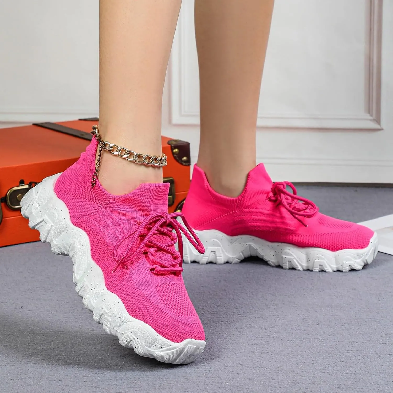 Comfortwear Shoes for Women Comfortable Orthopedic Pro Shoes Slip-ins Running Sneakers Non Slip Breathable Shoe Walking Wide Width Tennis Sneaker with Arch Support