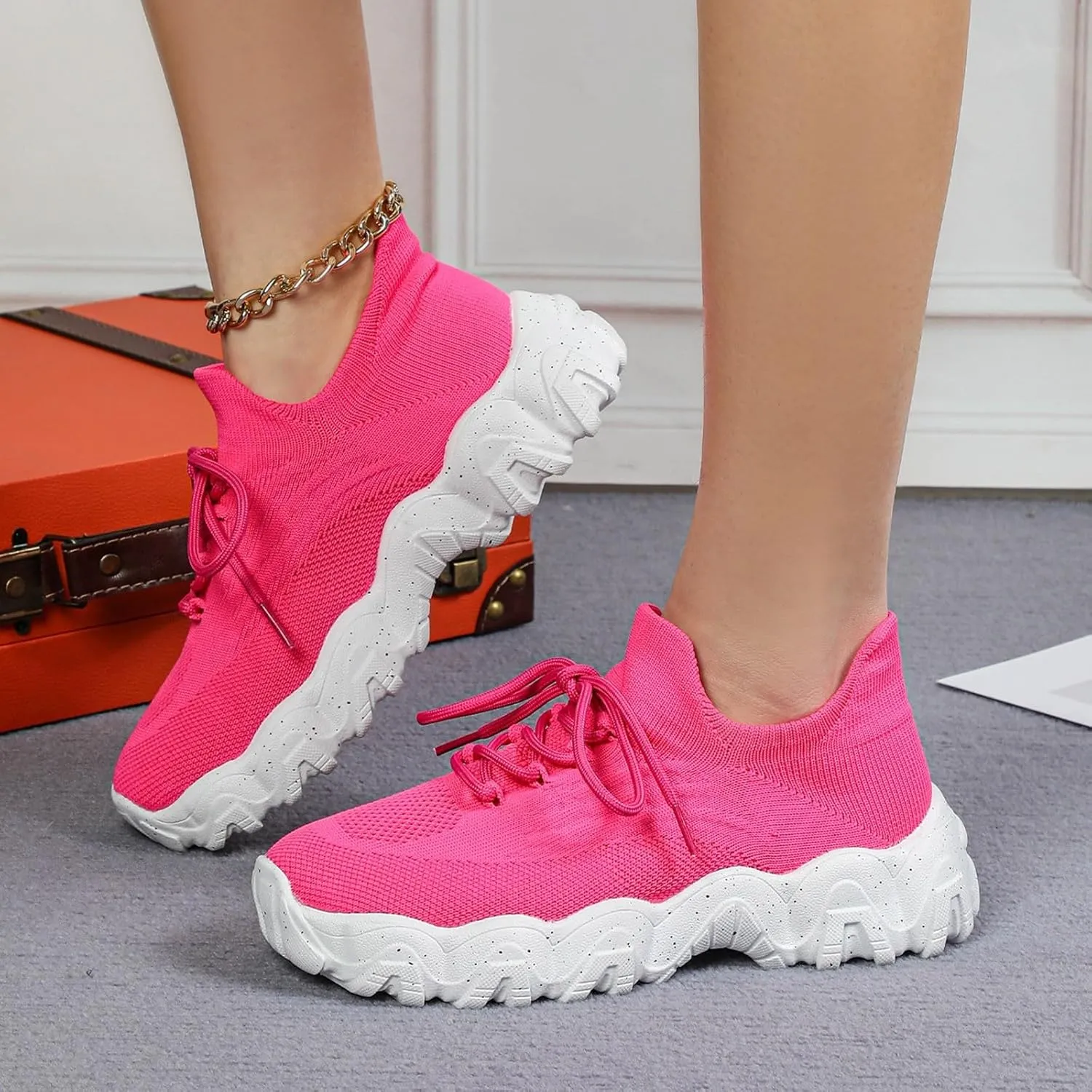Comfortwear Shoes for Women Comfortable Orthopedic Pro Shoes Slip-ins Running Sneakers Non Slip Breathable Shoe Walking Wide Width Tennis Sneaker with Arch Support