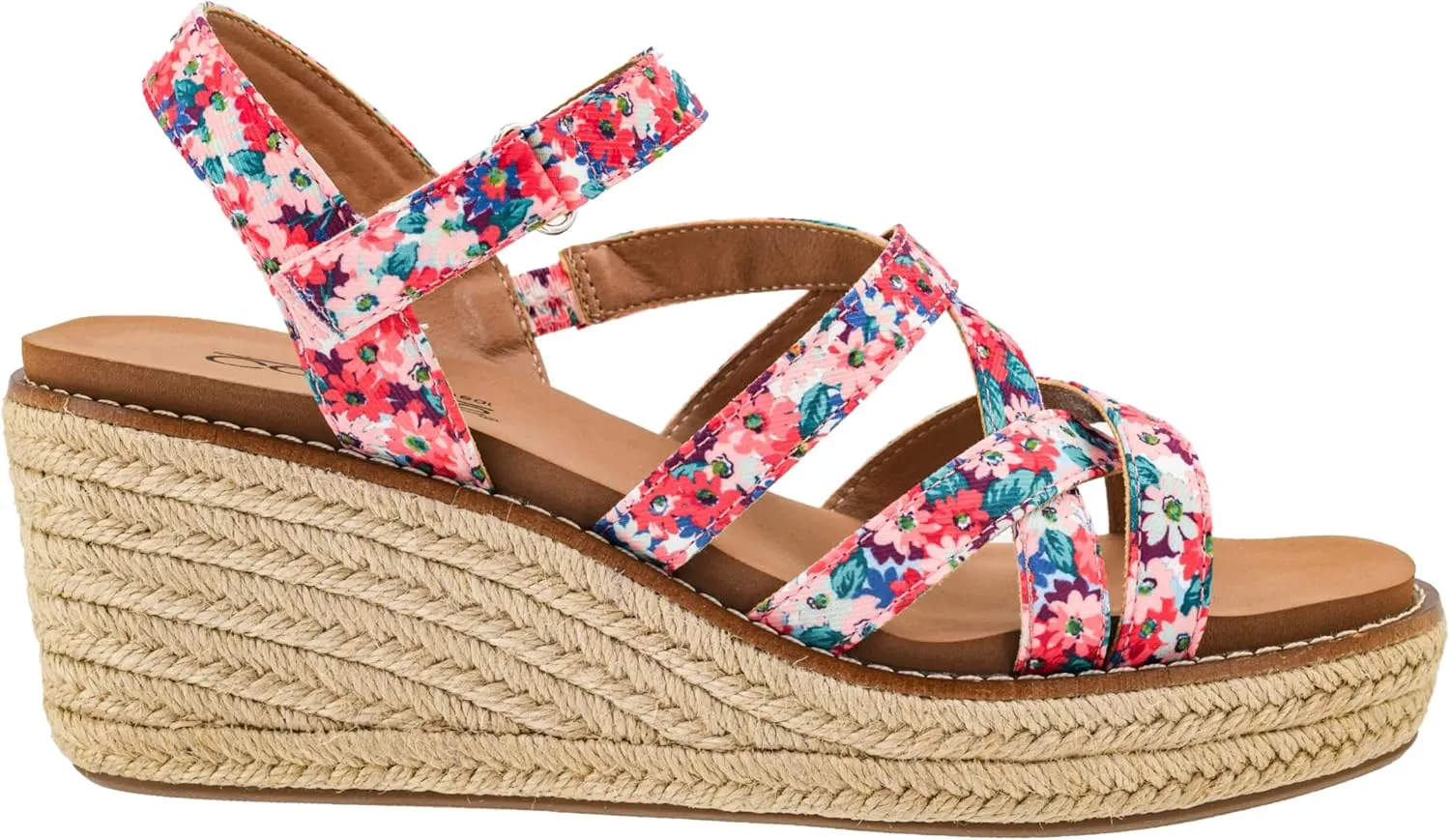 Corkys Footwear Women's All Nighter 3-Inch Wedge - Features A Jute-wrapped Heel, An Elegant Strappy Upper, And Memory Foam EVA Insoles For All Day Comfort