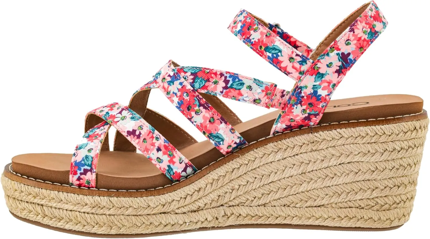 Corkys Footwear Women's All Nighter 3-Inch Wedge - Features A Jute-wrapped Heel, An Elegant Strappy Upper, And Memory Foam EVA Insoles For All Day Comfort