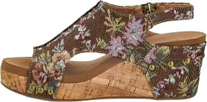 Corkys Footwear Womens Carley Wedges, Featuring Corkys EVA Foam Cushioned Insoles, A 2.5 Inch Heel, Lightweight For All Day Wear, And Hook And Loop Closure