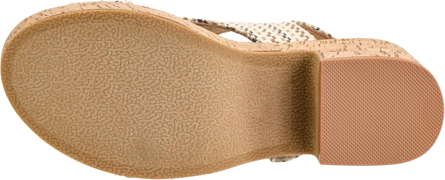 Corkys Footwear Women's Miss Carley Platform Sandal, 3 Inch Heel, Trendy And Comfortable Peep Toe with Adjustable Hook and Loop Strap, Year Round Wear