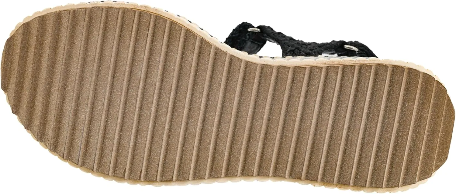 Corkys Footwear Women's Total Catch Sandals: Criss-Cross Style Straps with 1.75-Inch Platform and Secure Hook And Loop Ankle Closure for Comfort and Fashion
