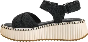 Corkys Footwear Women's Total Catch Sandals: Criss-Cross Style Straps with 1.75-Inch Platform and Secure Hook And Loop Ankle Closure for Comfort and Fashion