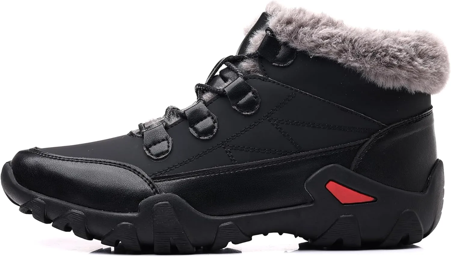 COSIDRAM Mens Snow Boots Outdoor Winter Warm Hiking Ankle Boots Anti Slip Insulated Work Shoes