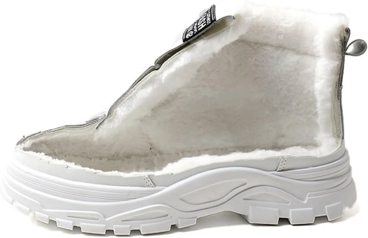 Cotton Shoes Women's Winter Plus Velvet New Versatile Warm High Top Boots Cotton Shoes Winter Shoes Summer Sandals Size 6, 6.5