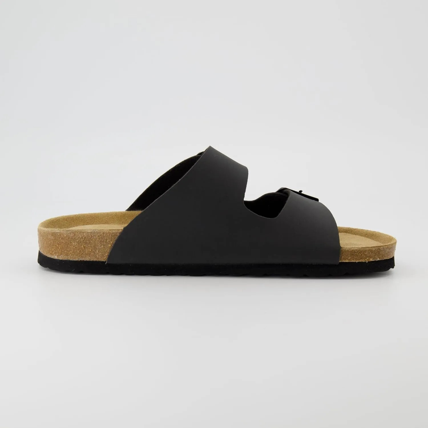CUSHIONAIRE Men's Lane Cork Footbed Sandal with  Comfort, Arch Support, Adjustable Straps - Comfortable Slide Sandals for Walking, Casual Summer Footwear