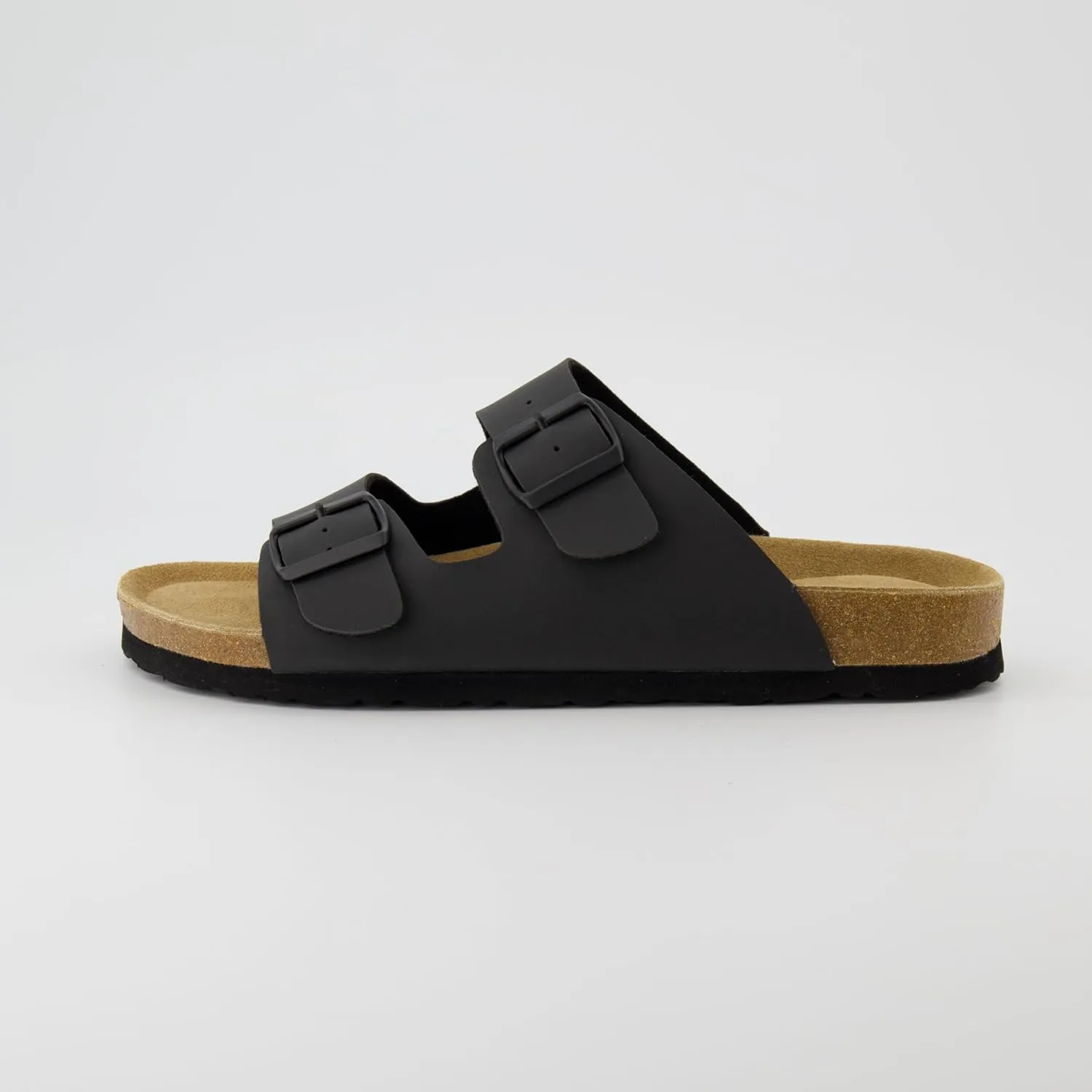 CUSHIONAIRE Men's Lane Cork Footbed Sandal with  Comfort, Arch Support, Adjustable Straps - Comfortable Slide Sandals for Walking, Casual Summer Footwear