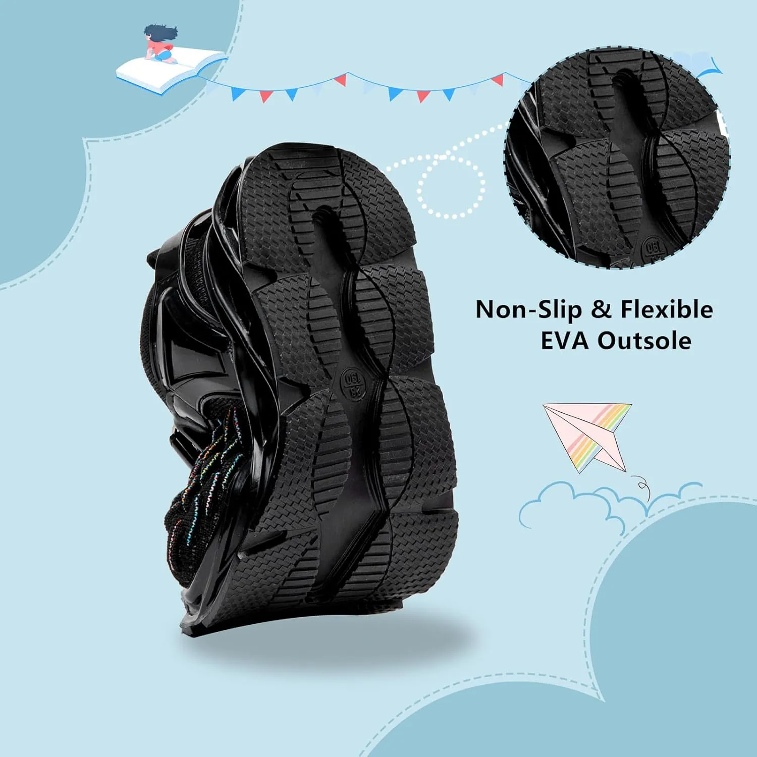 DADAWEN Toddler/Little Kid Sneakers for Boys Girls Lightweight Breathable Sports Athletic Running Tennis Shoes