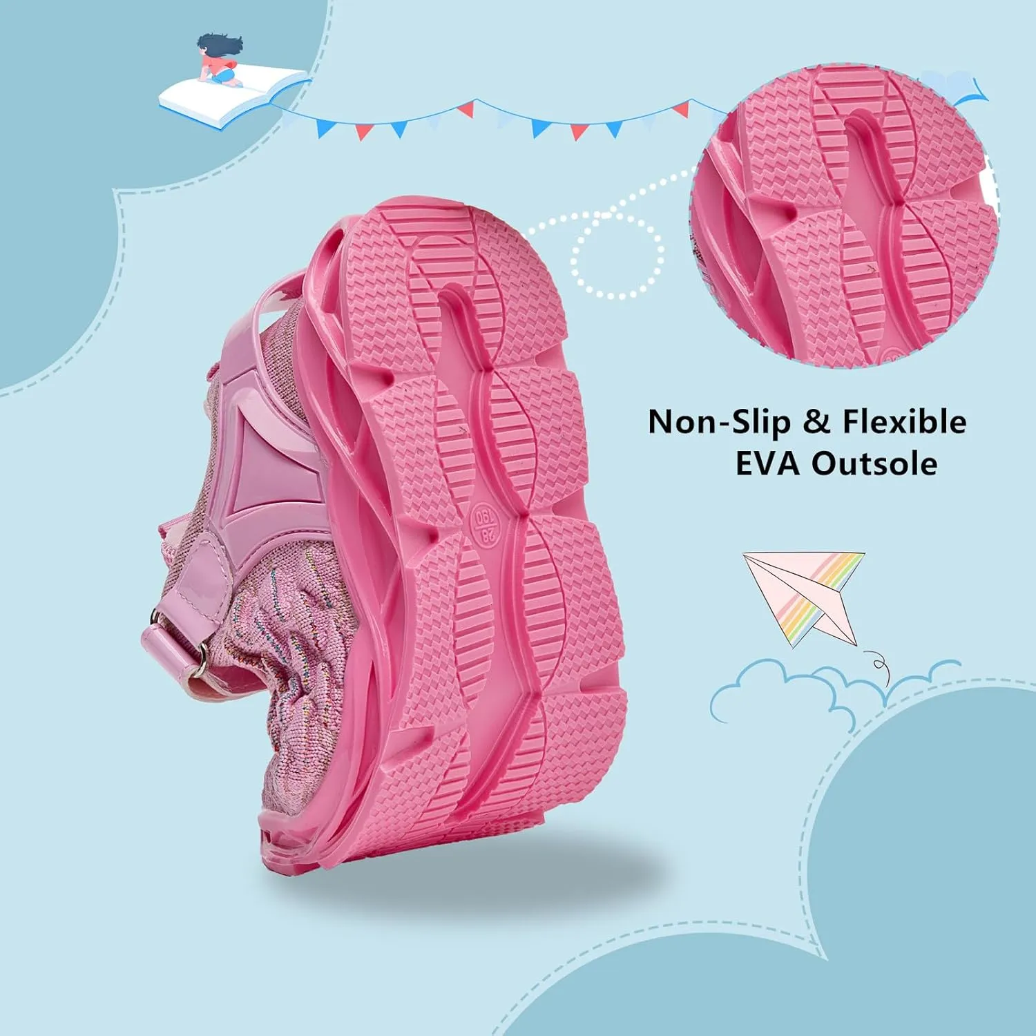 DADAWEN Toddler/Little Kid Sneakers for Boys Girls Lightweight Breathable Sports Athletic Running Tennis Shoes