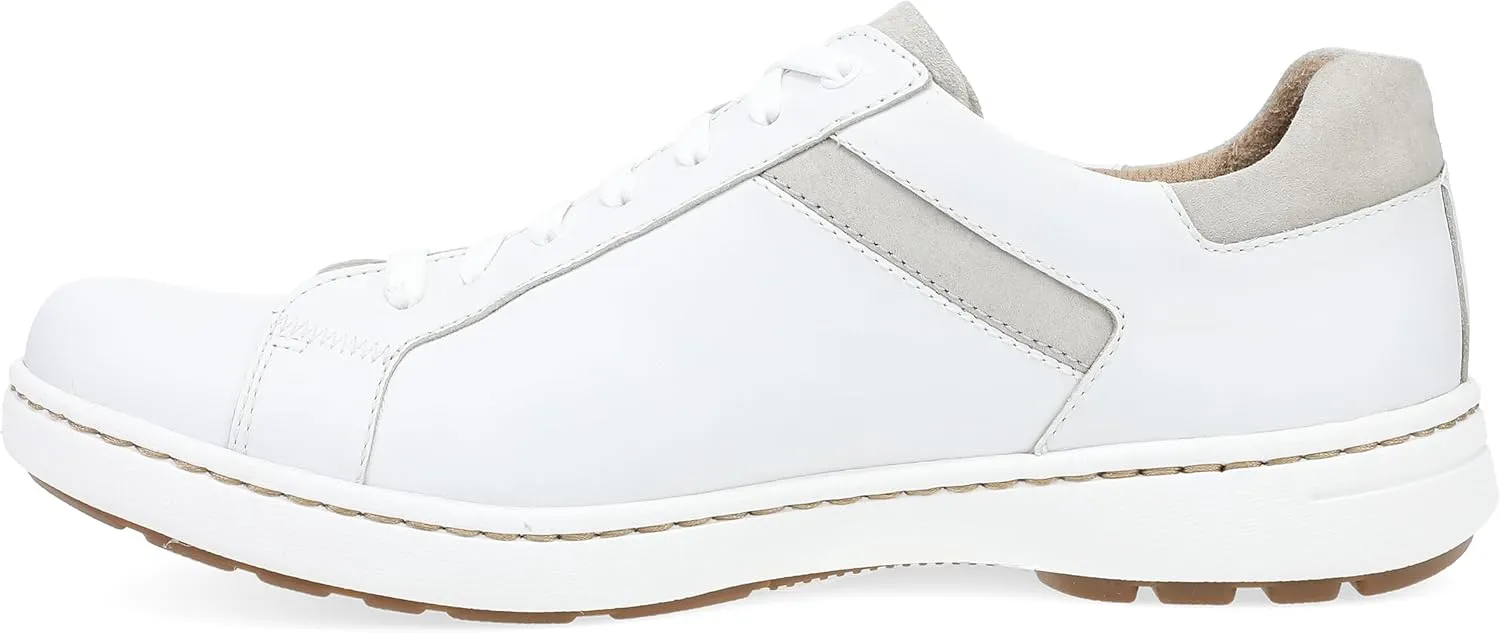 Dansko Trevor Lace up Stylish Sneaker for Men - Leather Linings for Breathability - Slip-Resistant Outsole