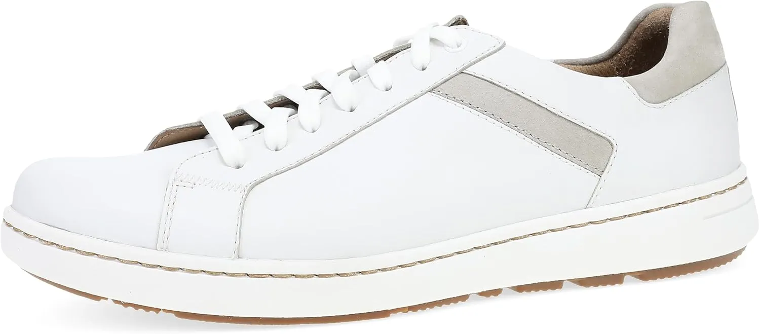 Dansko Trevor Lace up Stylish Sneaker for Men - Leather Linings for Breathability - Slip-Resistant Outsole