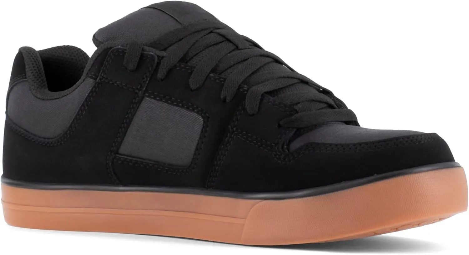 DC Men's Pure Work Black and Gum Composite Toe Boots Construction Shoe