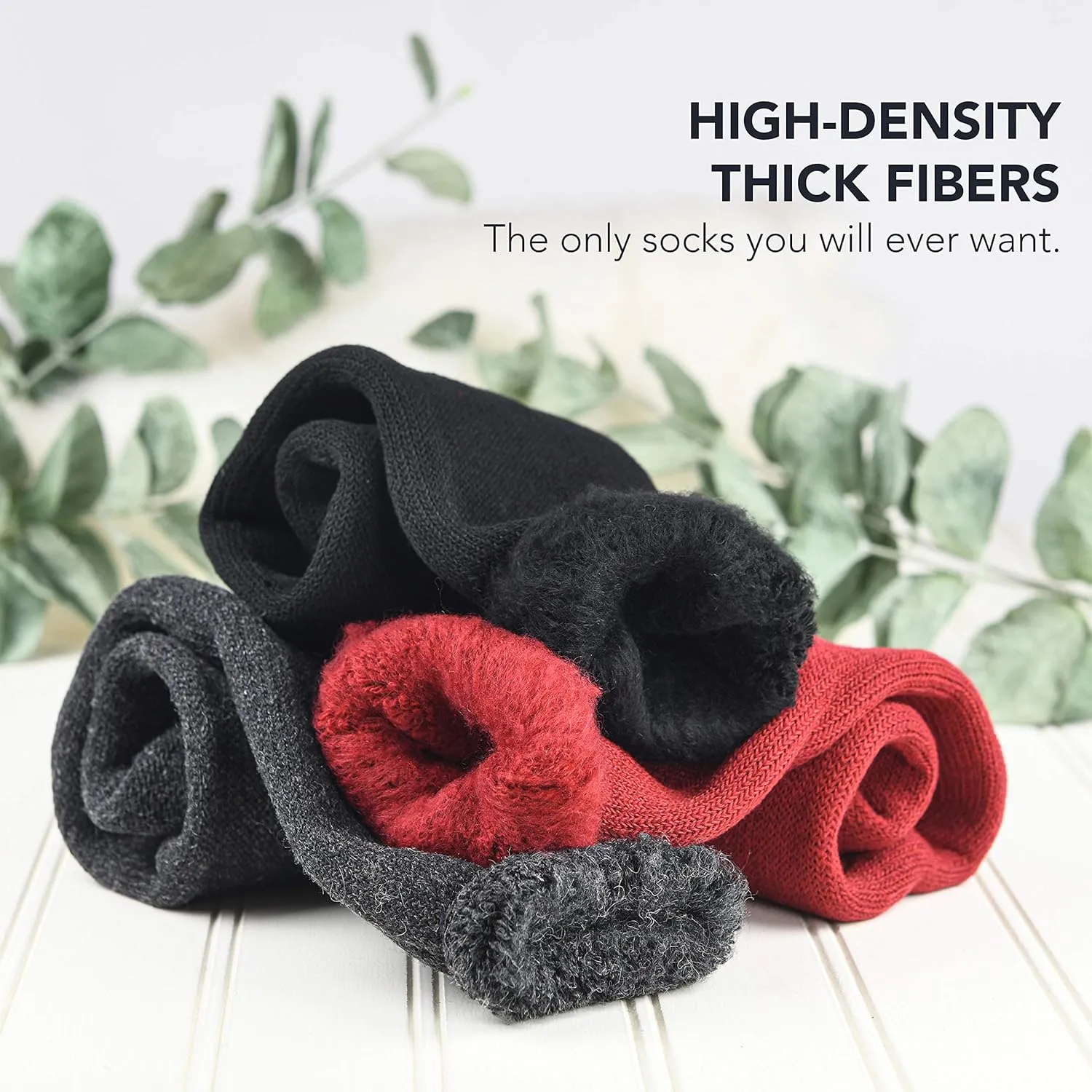 Debra Weitzner Warm Thermal Socks for Men and Women Extreme Cold Weather Winter Wear Insulated Heavy Boot Socks 2 Pairs