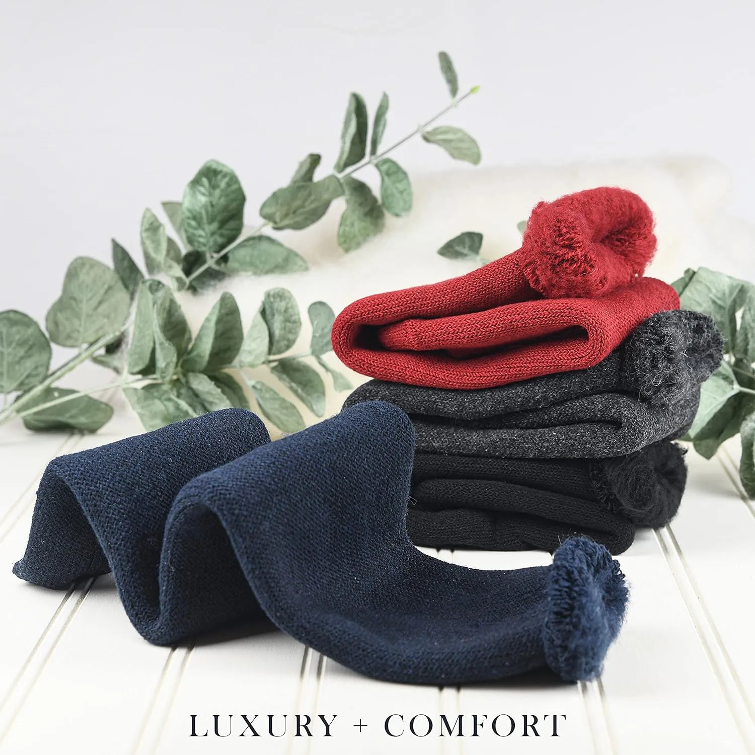 Debra Weitzner Warm Thermal Socks for Men and Women Extreme Cold Weather Winter Wear Insulated Heavy Boot Socks 2 Pairs