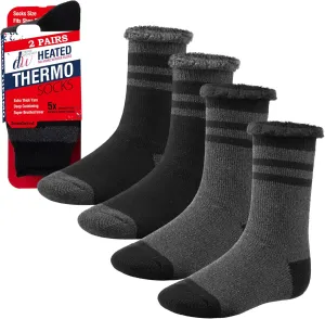 Debra Weitzner Warm Thermal Socks for Men and Women Extreme Cold Weather Winter Wear Insulated Heavy Boot Socks 2 Pairs