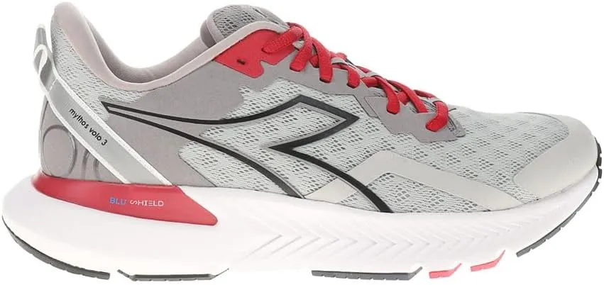 Diadora Mens Mythos Blushield Volo 3 Running Sneakers Shoes - Grey - Size 10 D