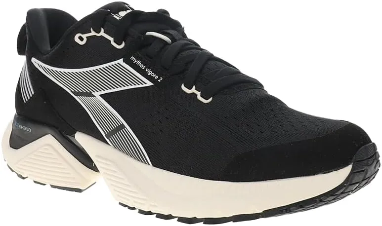 Diadora Womens Mythos Blushield Volo 3 Glam Running Sneakers Shoes - Black