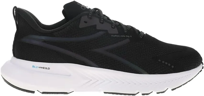Diadora Womens Mythos Blushield Volo 4 Hip Running Sneakers Shoes - Black - Size 10 B