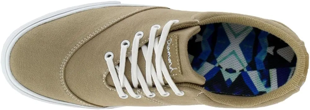 Diamond Supply Co. Mens Avenue Lace Up Sneakers Shoes Casual - Beige