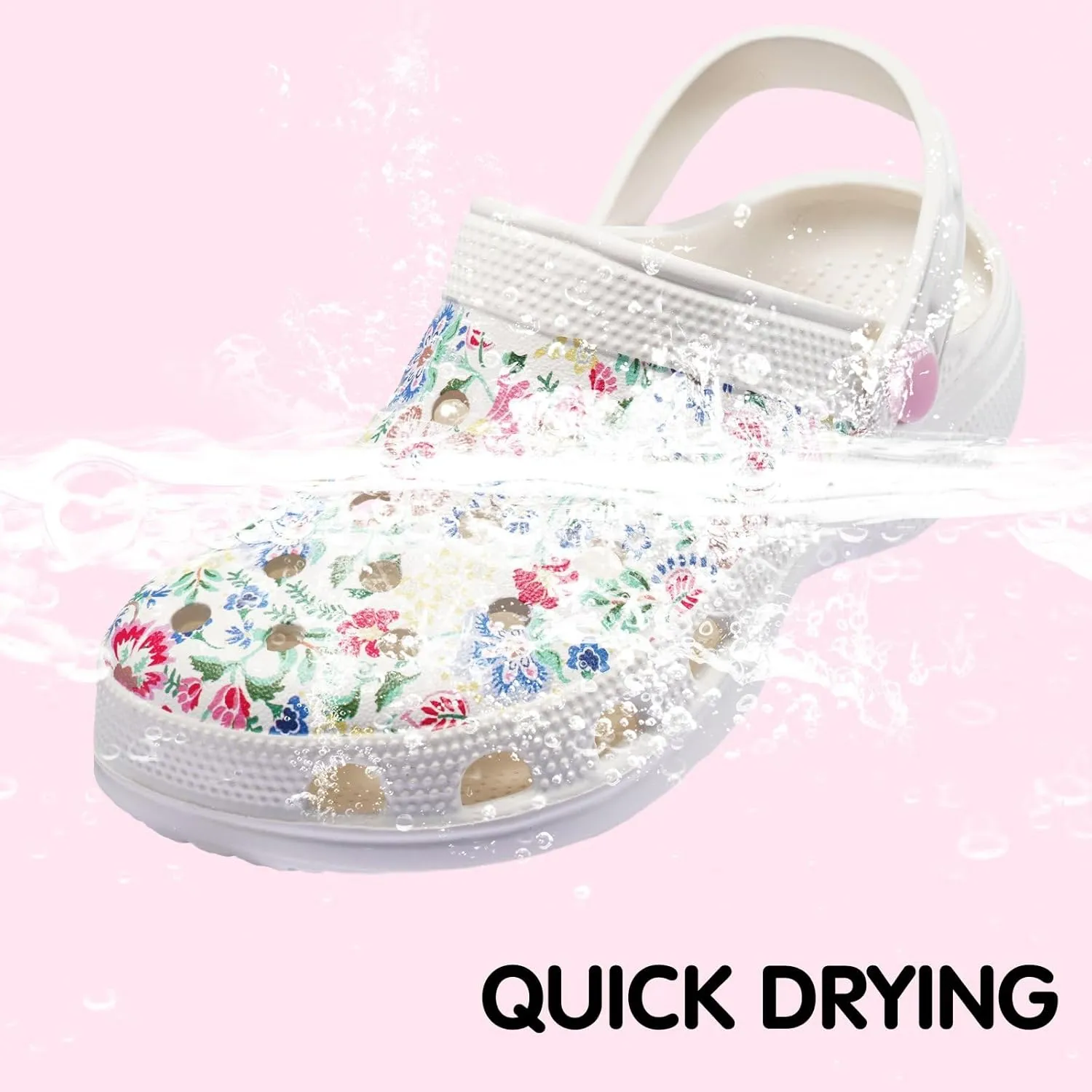 Dodow Kids Girls Clogs Garden Sandals Boys Classic Closed Toe Shoes Slides Toddler Slip on Water Shower Beach Pool Slippers