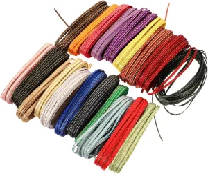 DOITOOL 20 Rolls Present Wrapping Ribbon Each Colors for Craft Hair Clip Making Material Party Favors and Decorations