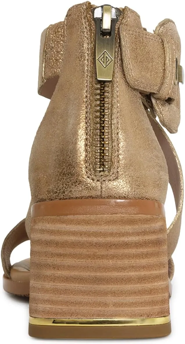 Donald Pliner Women's Helen Strap Sandals, 2,25" Block Heels Women's Summer Sandals, Open-Toe Sandals for All-Day Wear