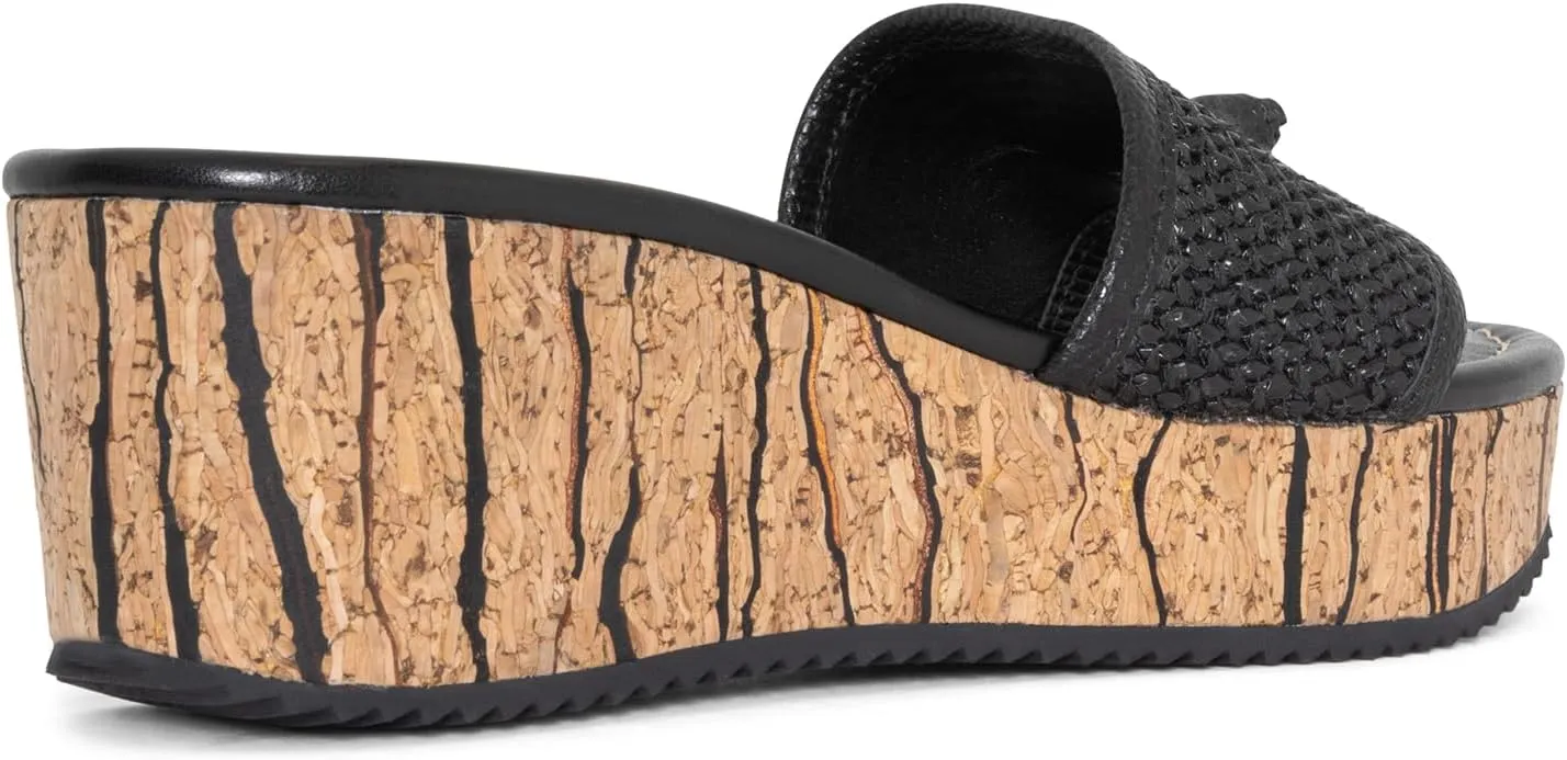 Donald Pliner Women’s SILLI Wedge Sandal – 2.5” Heel, Comfortable Sandals for Women, Heeled Summer Sandals, Open Toe Shoes for Women, Slip-On Sandals