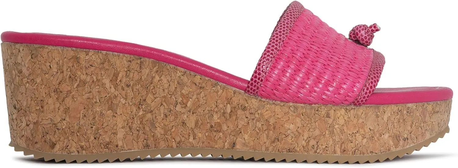 Donald Pliner Women’s SILLI Wedge Sandal – 2.5” Heel, Comfortable Sandals for Women, Heeled Summer Sandals, Open Toe Shoes for Women, Slip-On Sandals