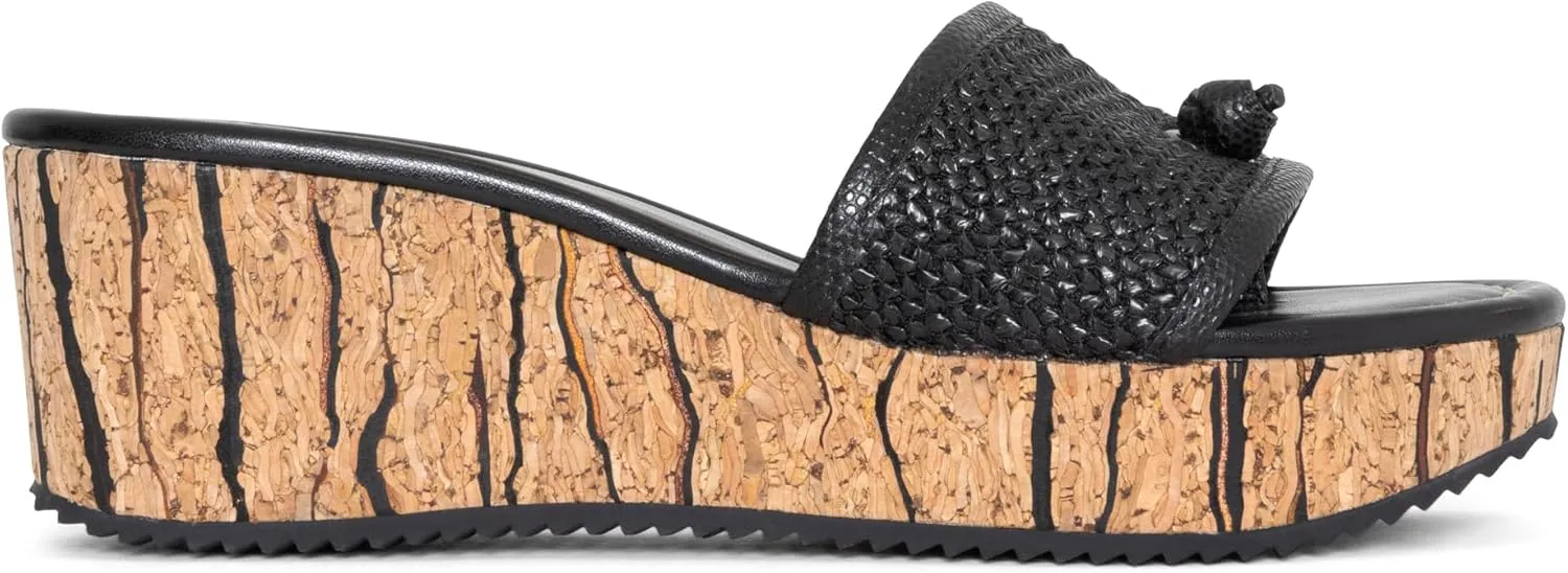 Donald Pliner Women’s SILLI Wedge Sandal – 2.5” Heel, Comfortable Sandals for Women, Heeled Summer Sandals, Open Toe Shoes for Women, Slip-On Sandals