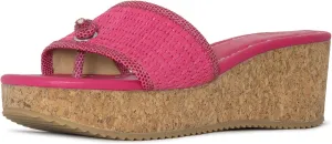 Donald Pliner Women’s SILLI Wedge Sandal – 2.5” Heel, Comfortable Sandals for Women, Heeled Summer Sandals, Open Toe Shoes for Women, Slip-On Sandals