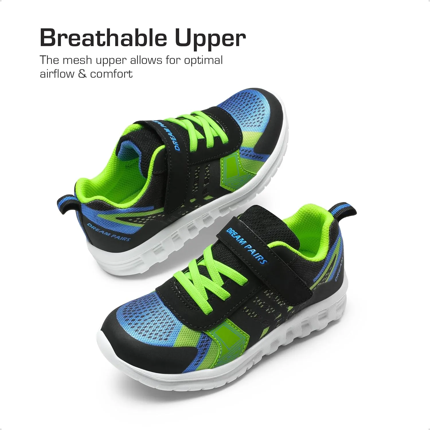 DREAM PAIRS Girls Boys Shoes Kids Tennis EZ-Ons Quicksteps School Sneakers Breathable Running Athletic Shoes