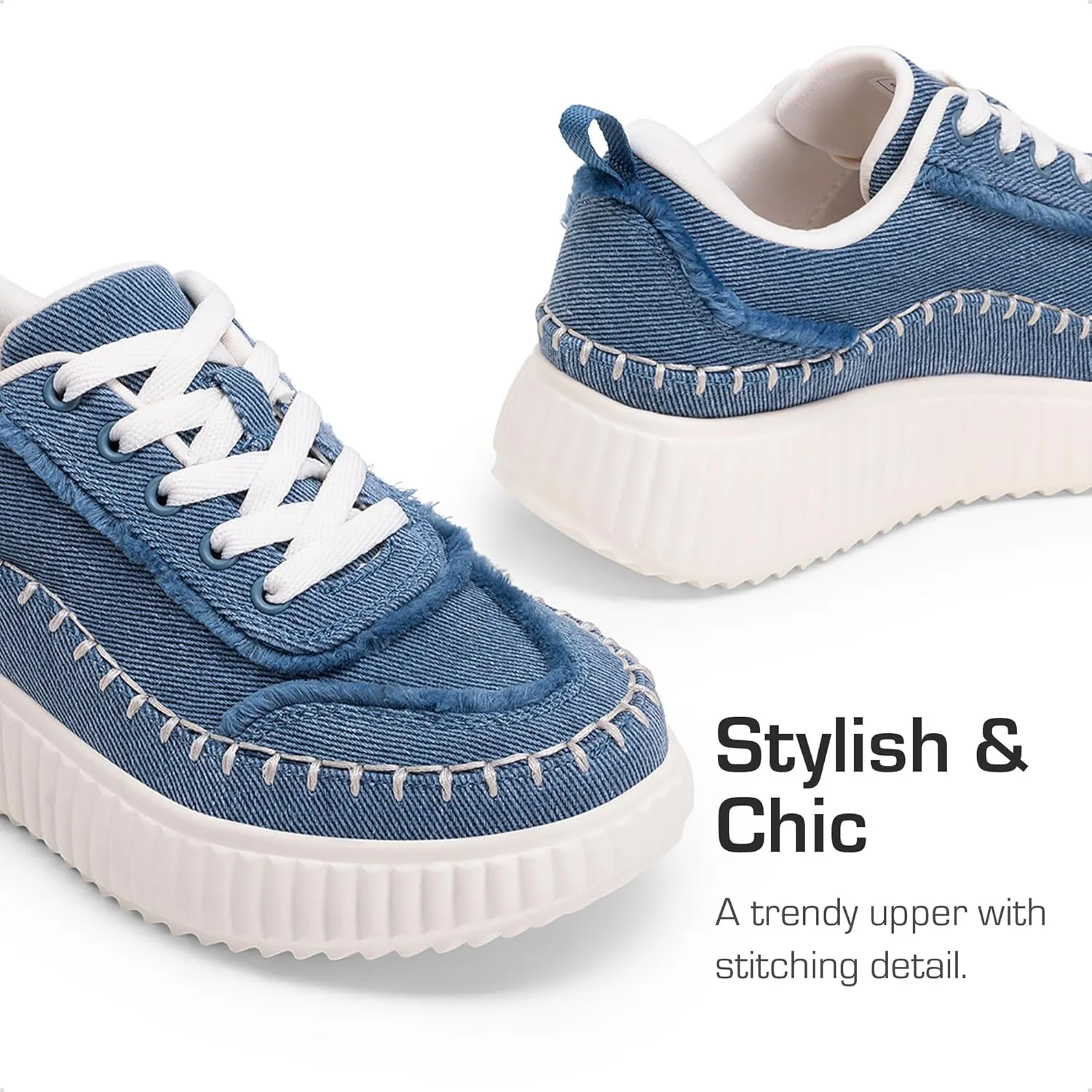 DREAM PAIRS Girls Fashion Sneakers Tennis Shoes Kids Platform Lightweight Lace Up Casual Walking Shoes