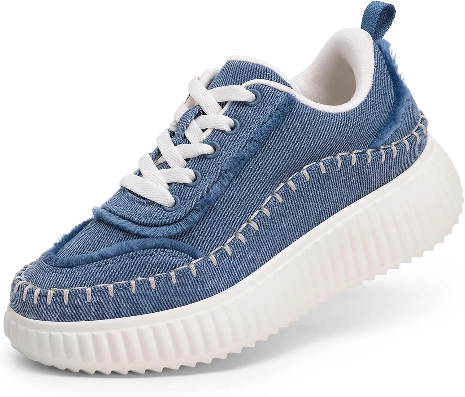 DREAM PAIRS Girls Fashion Sneakers Tennis Shoes Kids Platform Lightweight Lace Up Casual Walking Shoes
