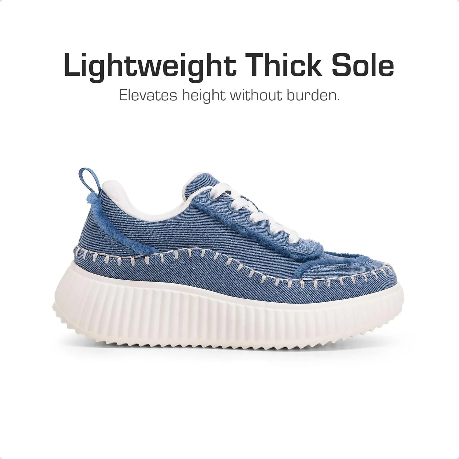 DREAM PAIRS Girls Fashion Sneakers Tennis Shoes Kids Platform Lightweight Lace Up Casual Walking Shoes
