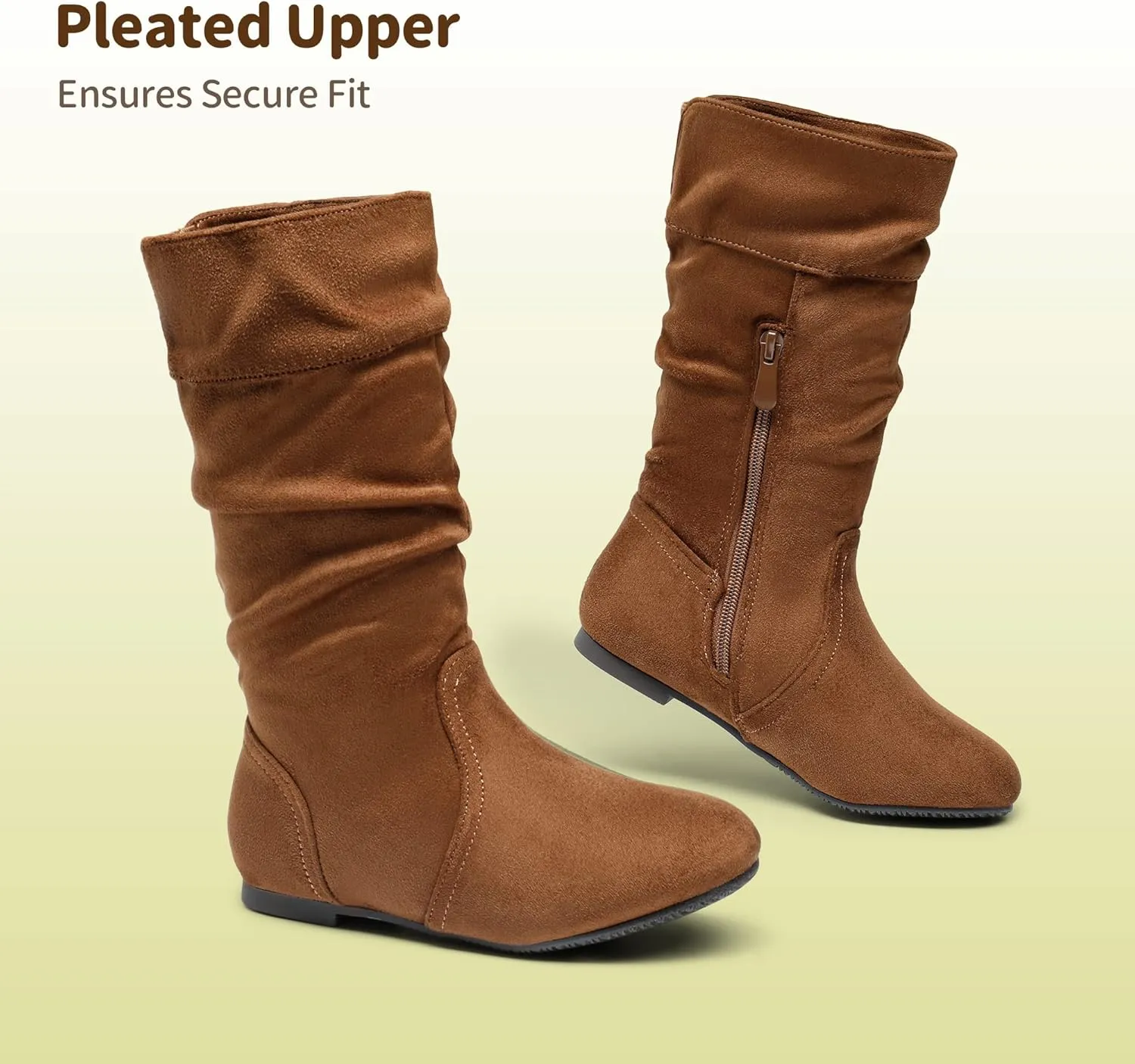 DREAM PAIRS Girl's Faux Fur Lined Knee High Winter Riding Boots(Toddler/Little Kid/Big Kid)