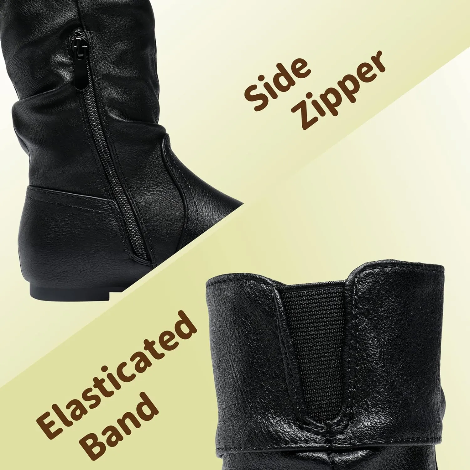 DREAM PAIRS Girl's Faux Fur Lined Knee High Winter Riding Boots(Toddler/Little Kid/Big Kid)